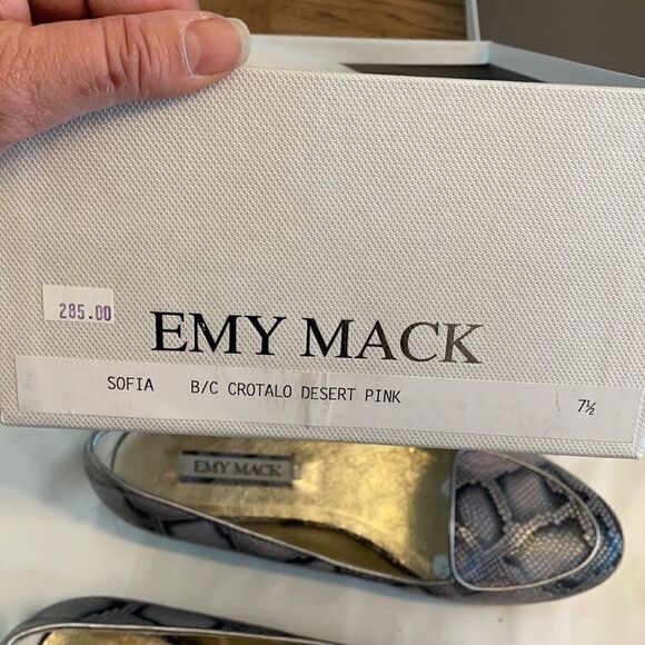 EMY MACK PYTHON MOTIF FLATS.  NEW - Picture 9 of 9